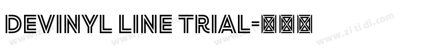 Devinyl Line Trial字体转换